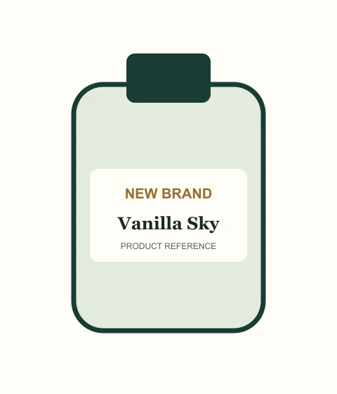 New Brand Vanilla Sky perfume bottle